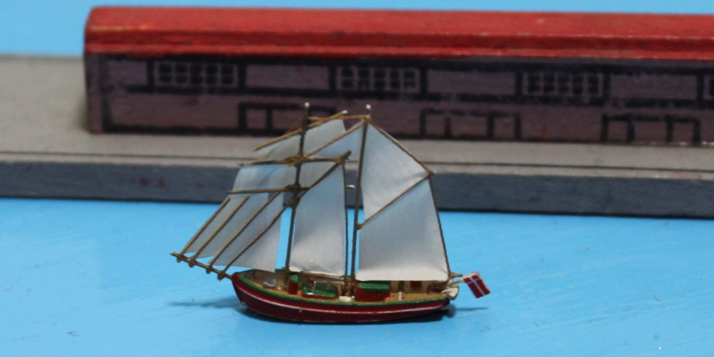 2-Mast Toppsegelschoner "Lilla Dan" (1 St.) DK 1951 Collecta Coll 7 - nur Selbstabholung